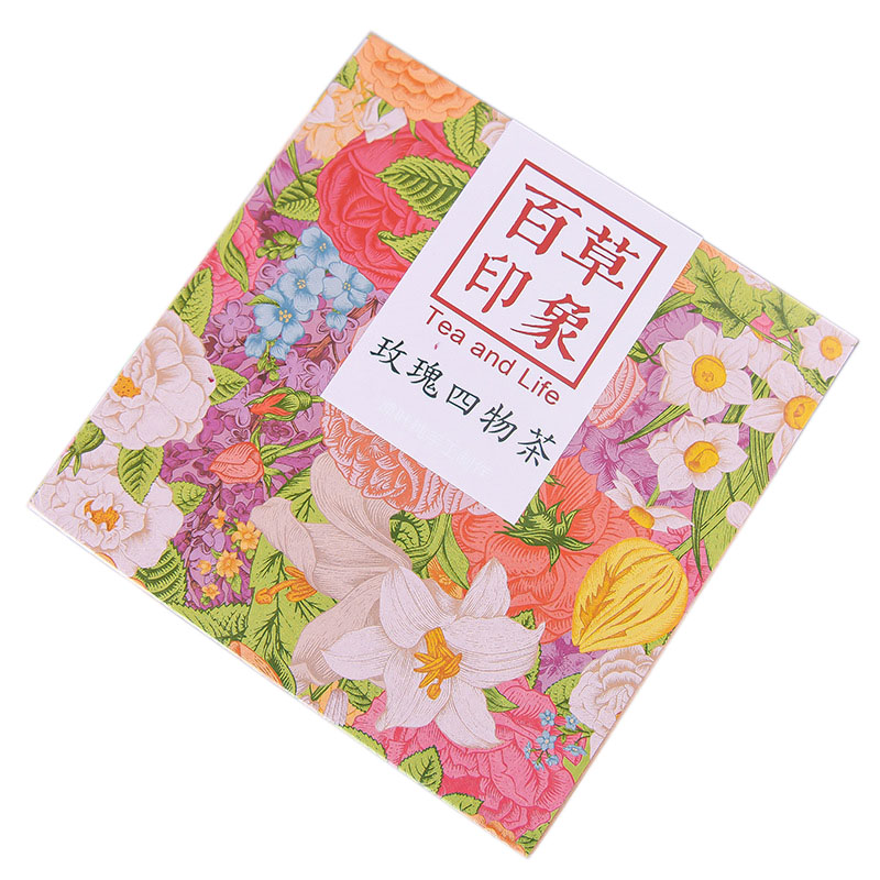 【玫瑰四物滋润茶】Tea and Life佰草印象 玫瑰菊花枸杞红枣养颜茶 杭州定制礼品
