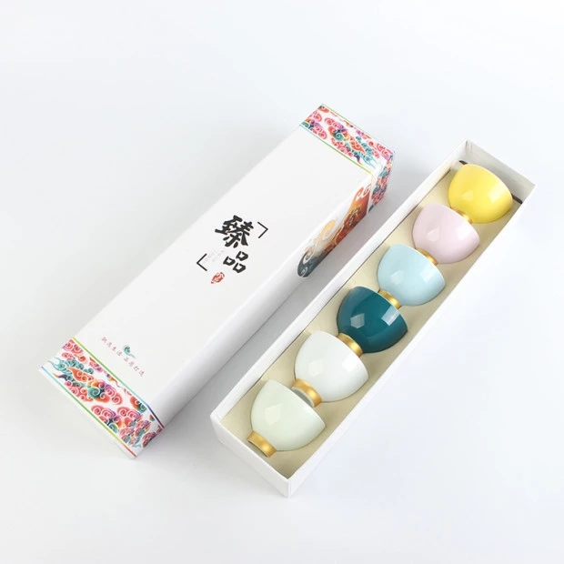 彩虹之恋描金陶瓷杯 会销一般送什么礼品