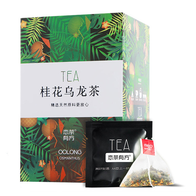 【桂花乌龙茶】精选天然原料 三角茶包袋泡茶12包装 员工喜欢的礼品