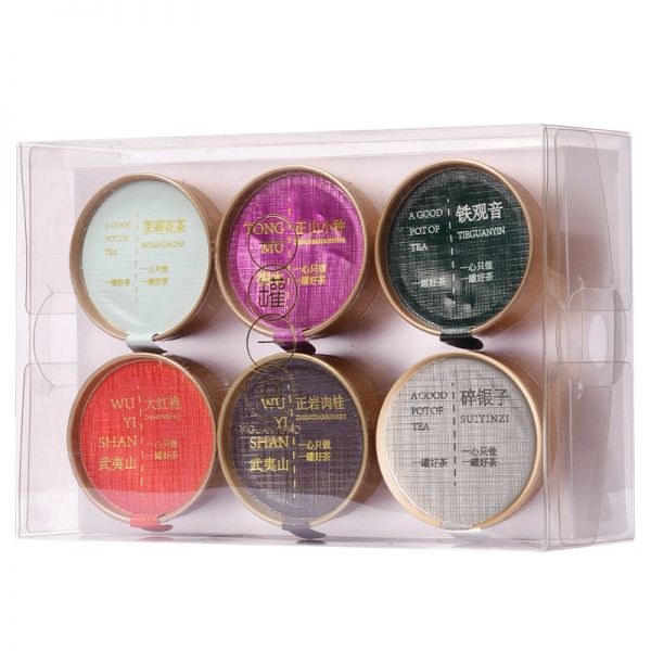 一罐茶 六种口味茶罐组合礼盒 碧螺春铁观音6罐装 企业伴手礼推荐