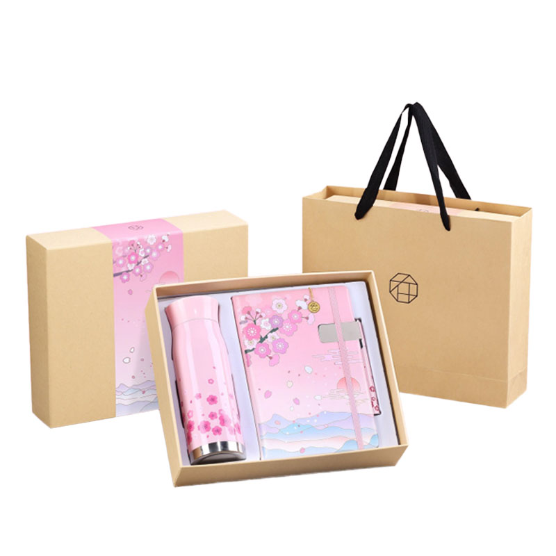 【春系列】笔+笔记本+书签+保温杯 员工福利 展会礼品 
