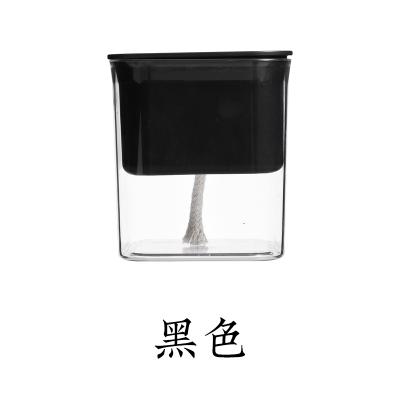 透明可视花卉养殖盆 自动吸水水培花盆--黑色