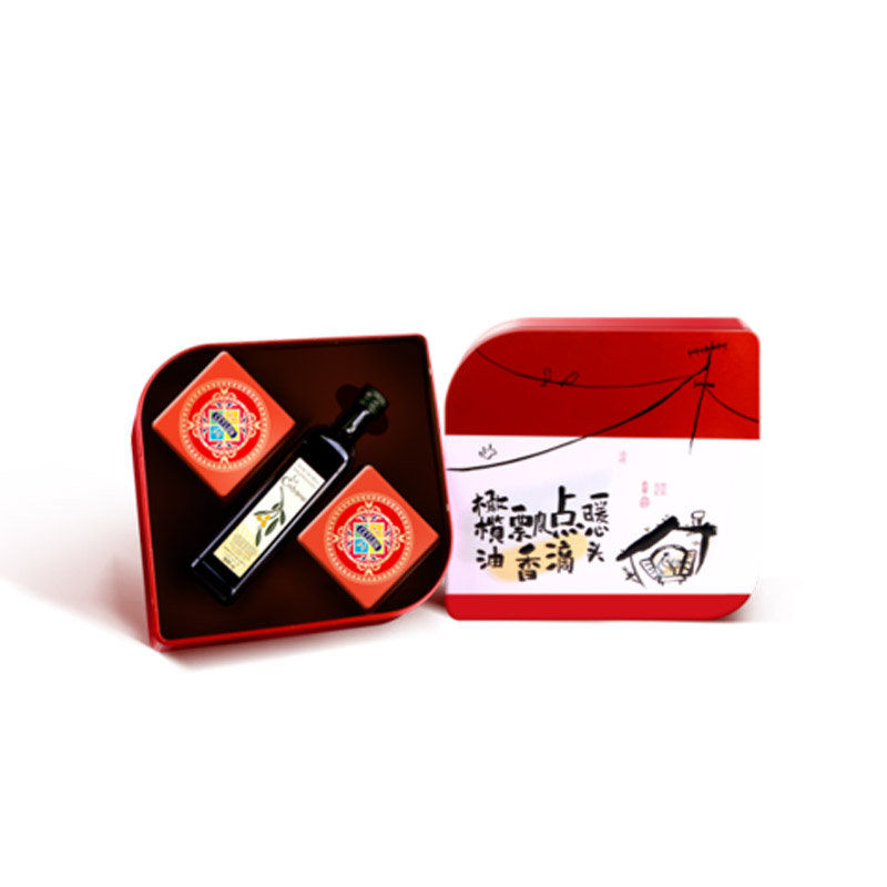 【飘香礼盒】春节礼盒套装 橄榄油+惜兰红茶经典小叶+惜兰红茶精品上茶 春节给员工送什么
