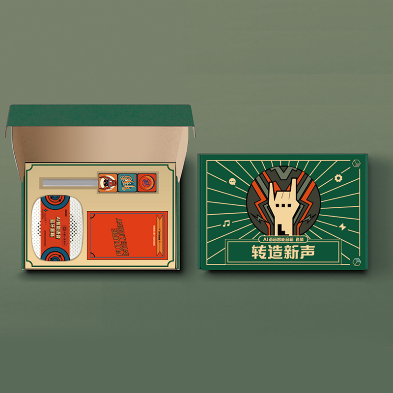 【转造新声】潮流数码礼盒两件套 蓝牙音箱+魔方数据线 具有中国特色的礼品
