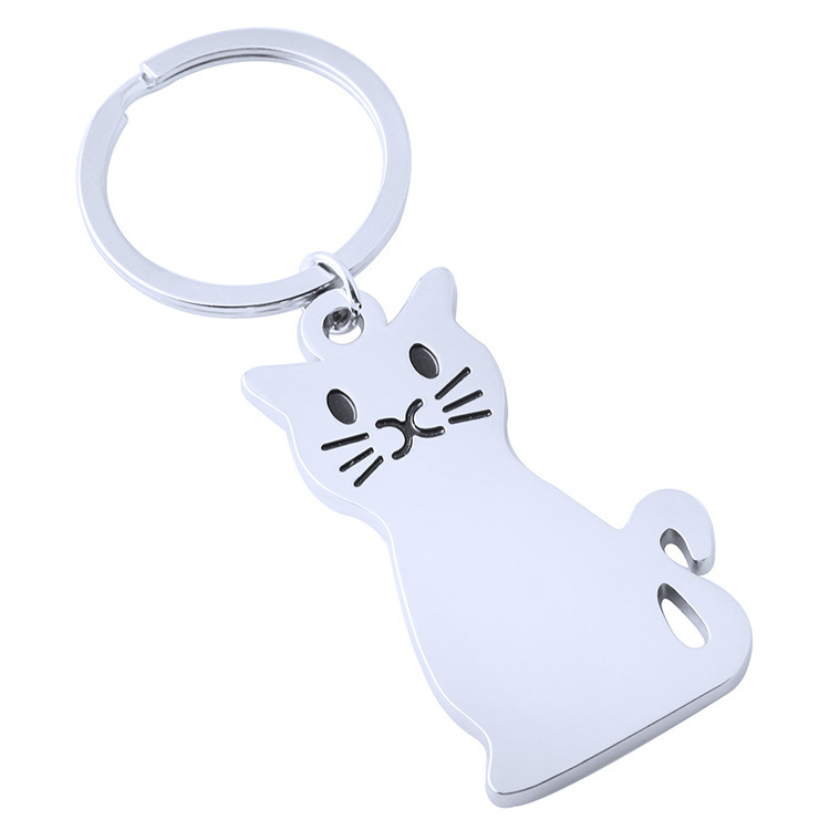 光面猫钥匙扣 特色设计 广告促销品