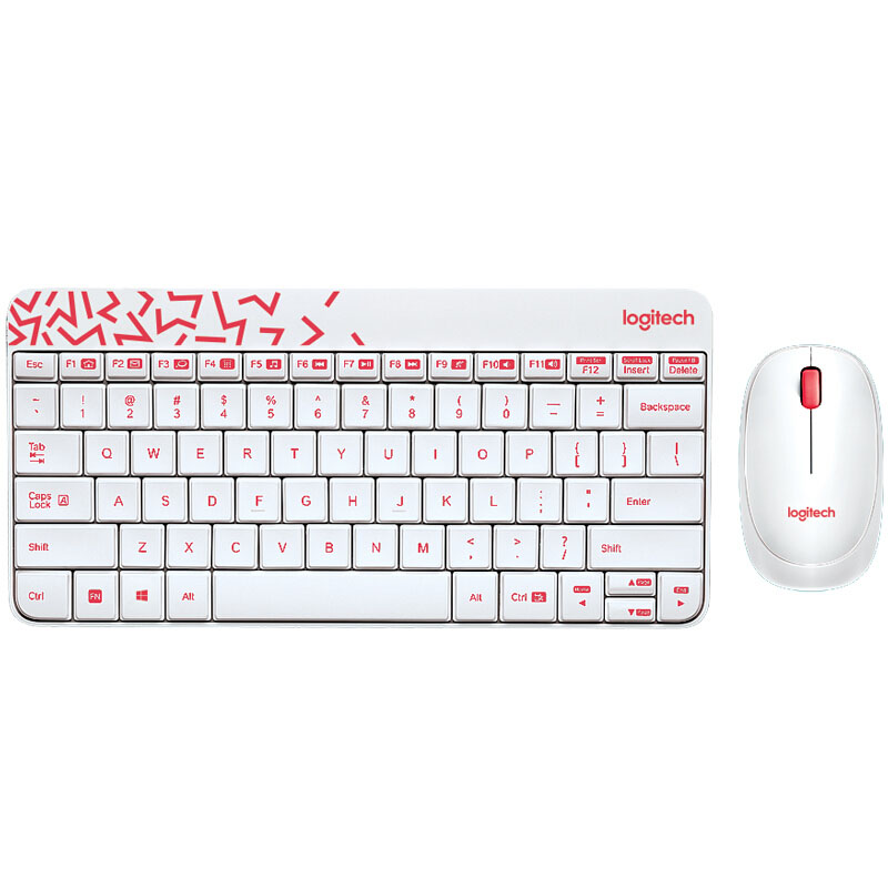 罗技（Logitech）无线键鼠套装MK240 时尚Nano键盘鼠标套装（带2.4G无线接收器） 实用礼品赠送