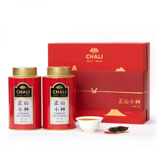【正山小种礼盒】chali 武夷山一级红茶100g*2 给客户送什么礼品好