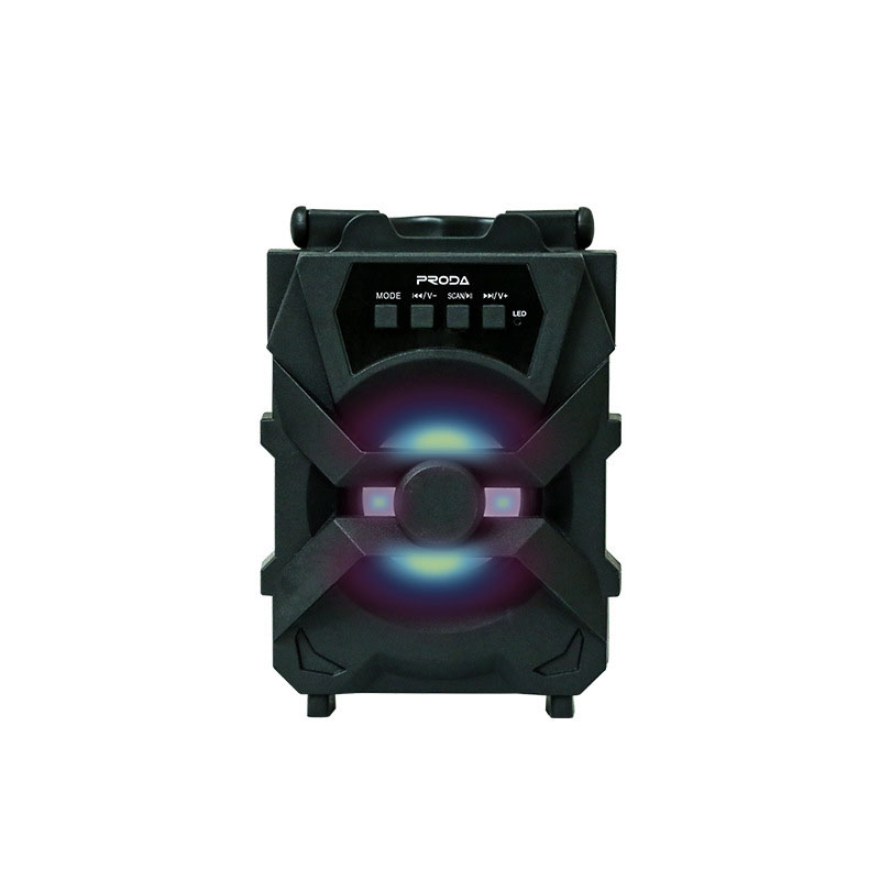 PRODA循声手提式蓝牙5.0音箱 重低音户外音响 50元的礼品买什么好
