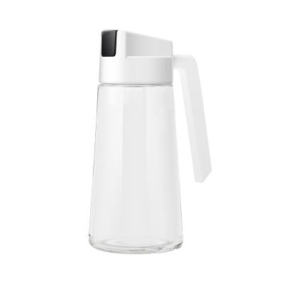 自动翻盖玻璃油壶 530ml--黑色