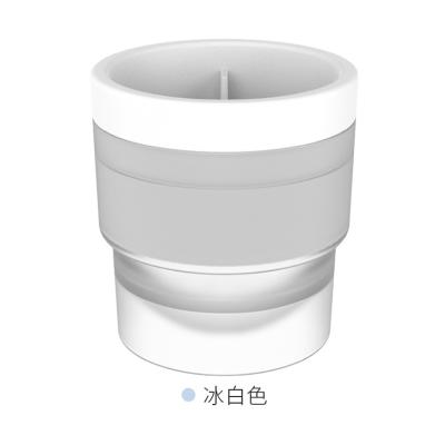 帕特圆球冰块可叠加冰球模具 威士忌制冰器--白色