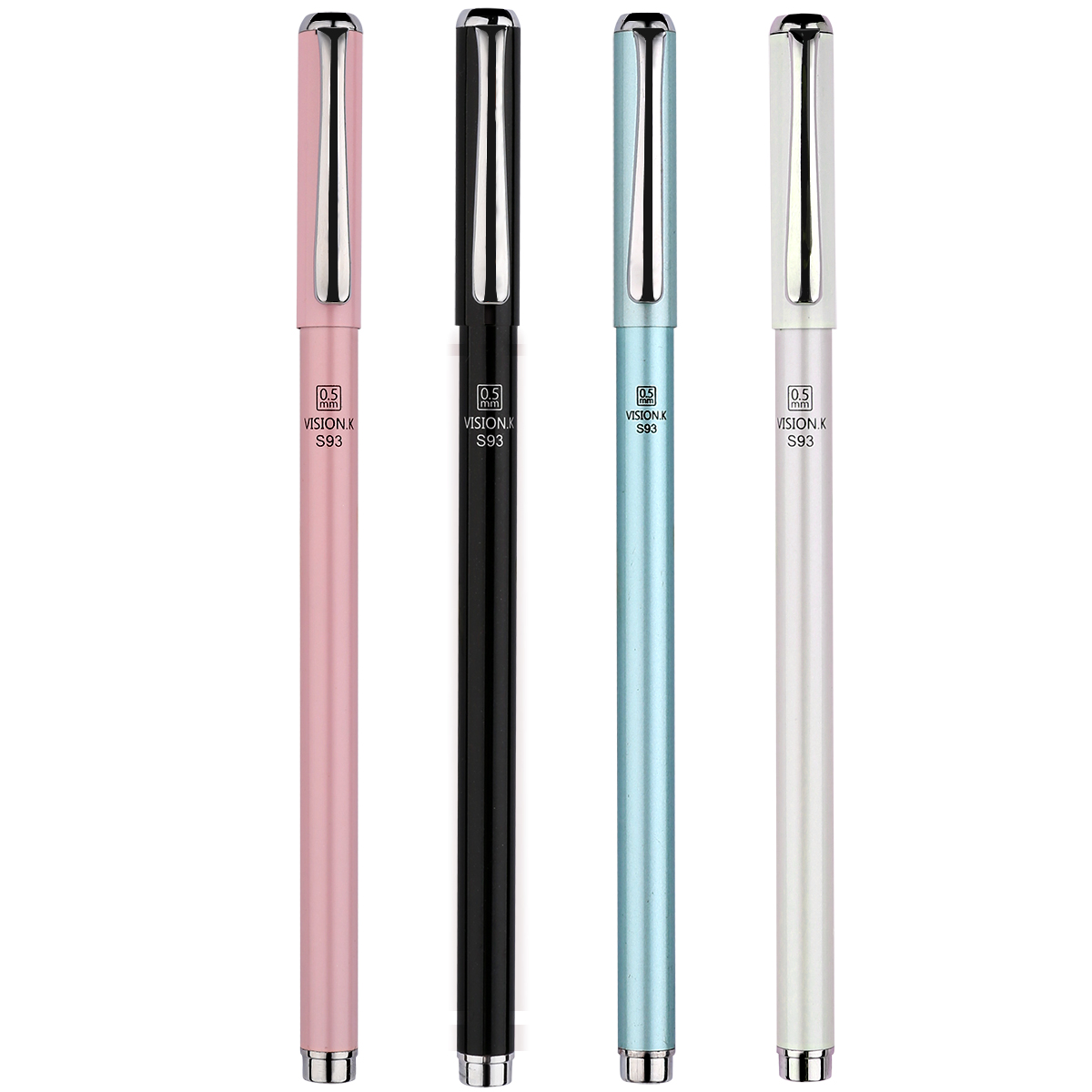 得力（deli）珠光质感0.5mm子弹头金属中性笔 广告笔定制 展会礼品定制