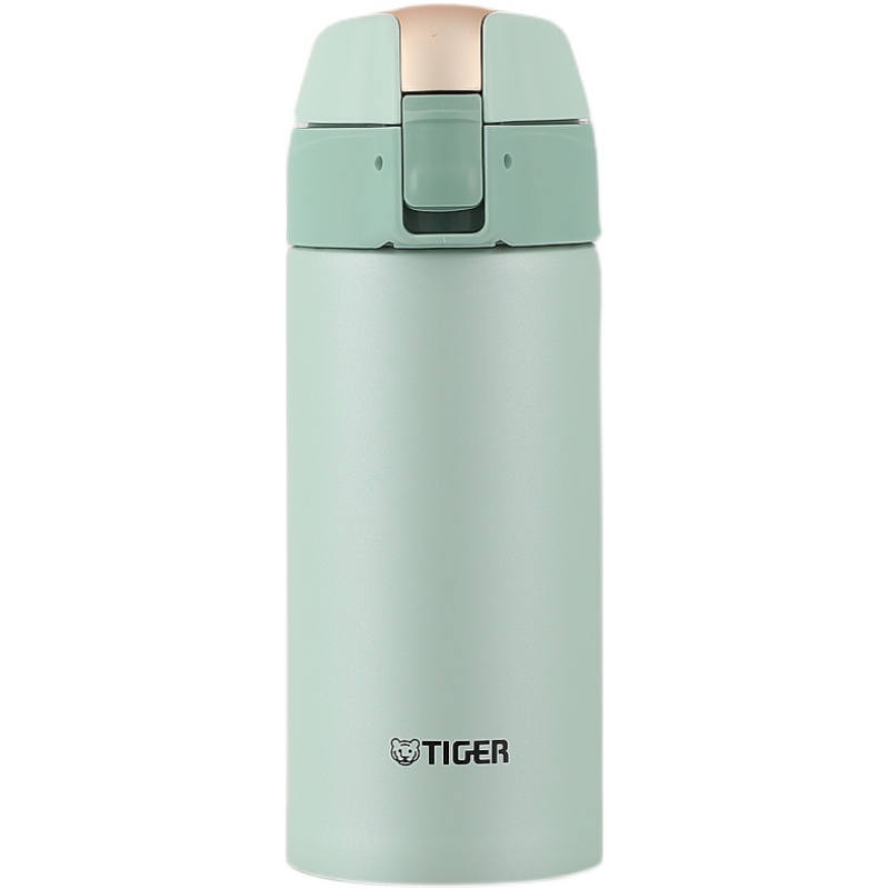 Tiger虎牌304不锈钢350ml便携保温杯 弹盖两用吸管直饮保温杯 公司年会礼品推荐