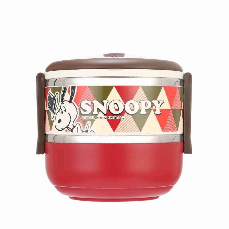 Snoopy史努比保温饭盒 便携双层304不锈钢饭盒 员工福利