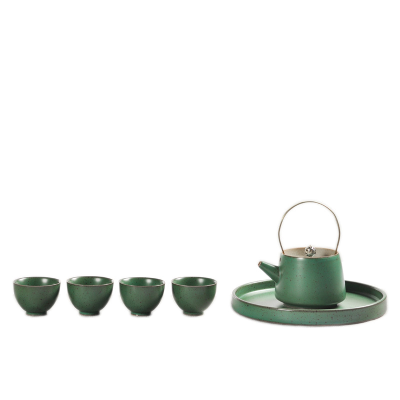 日式提梁壶茶具套装 陶瓷功夫茶具6件套 商务礼品