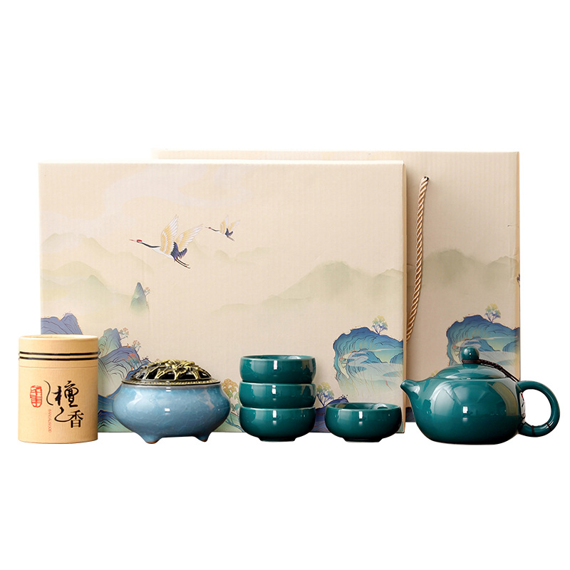 国潮中国风商务礼品茶具组合套装      高端定制礼品