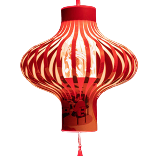 春节创意桶装灯笼 DIY灯笼自带LED灯可装对联 创意过年小礼品