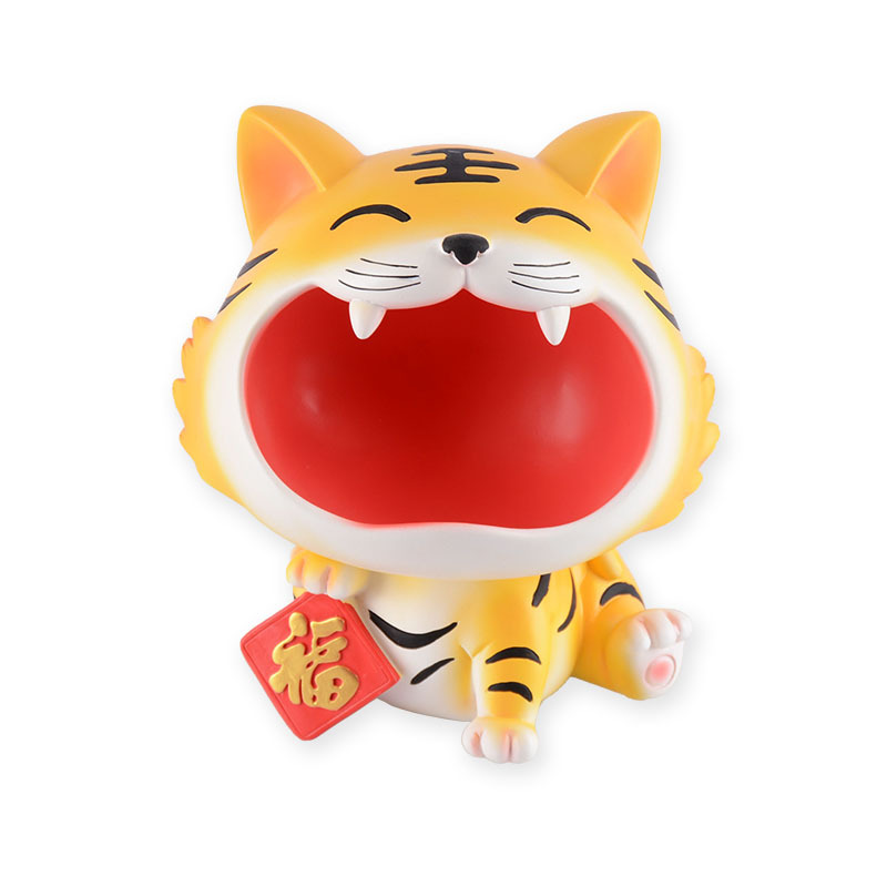 2022年新款创意招财猫幸运福虎 虎年收纳摆件 新年家居礼品