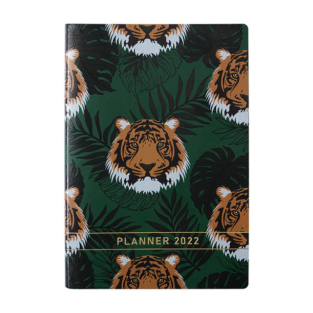 【狂野猛虎】2022年虎年创意日程本 周计划效率手册 年终送礼的礼品