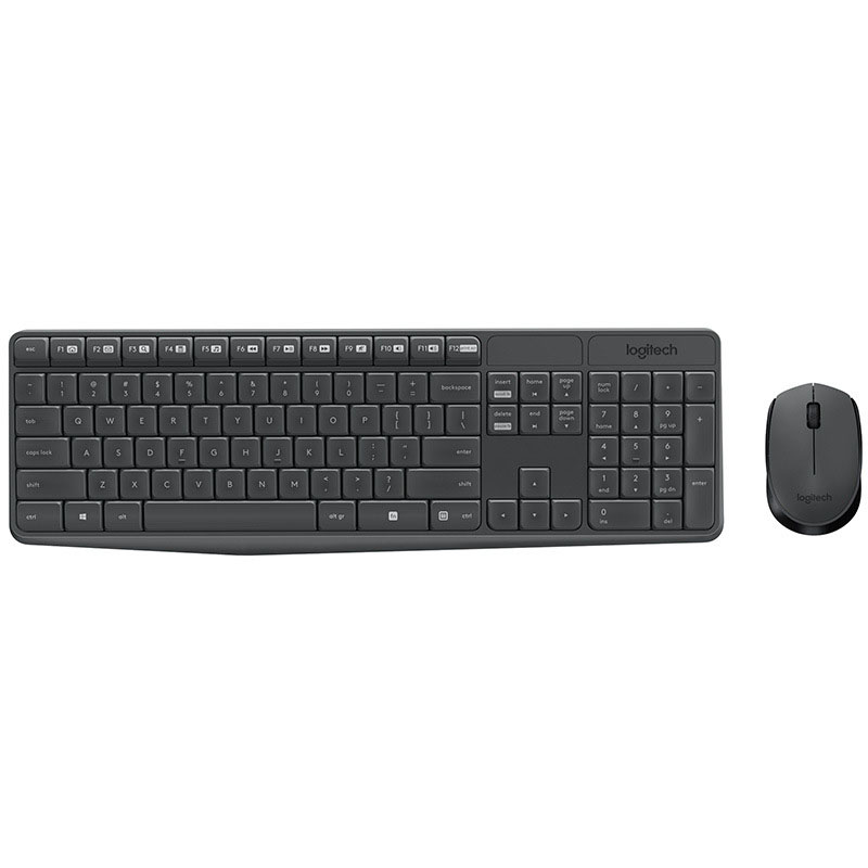 Logitech 罗技无线键盘鼠标套件 光电超薄无线键鼠套装 员工礼品