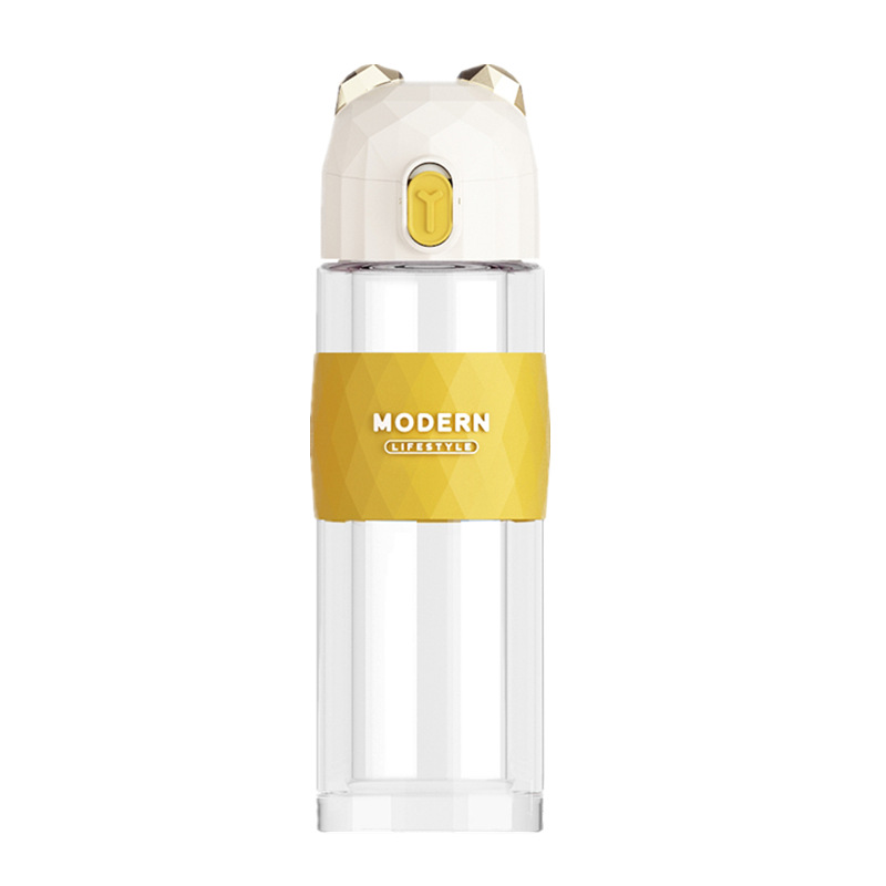卡通摩登熊玻璃杯 小巧高颜值卡通水杯30ML 夏季小礼品