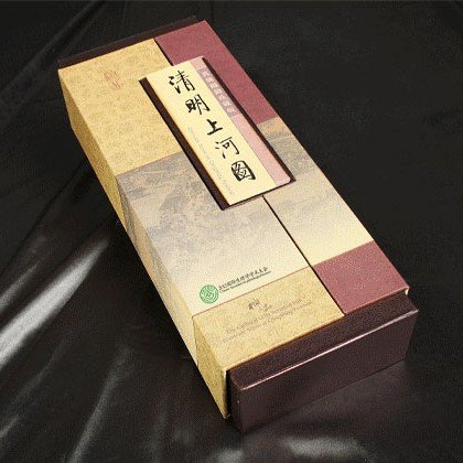 清明上河图单轴商务版 真丝织锦丝绸书画礼盒 客户礼品
