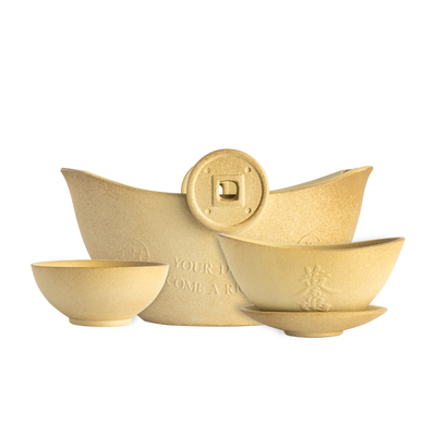 【黄金调茶局】功夫茶具套装 礼品陶瓷茶杯茶壶 拜访客户礼品