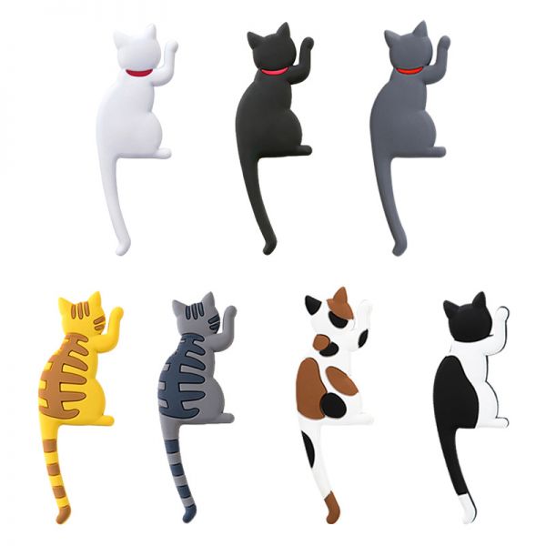 可爱猫尾巴冰箱贴磁性挂钩 环保安全多功能冰箱贴 展会礼品