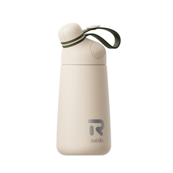 波波嘴高颜值日式创意保温杯400ml 便捷304不锈钢杯户外水壶 聚会小礼品