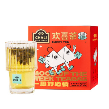 ChaLi 茶里 【欢喜茶】7口味混合装 三角袋泡茶茶包21.5g 新中式古风茶礼品