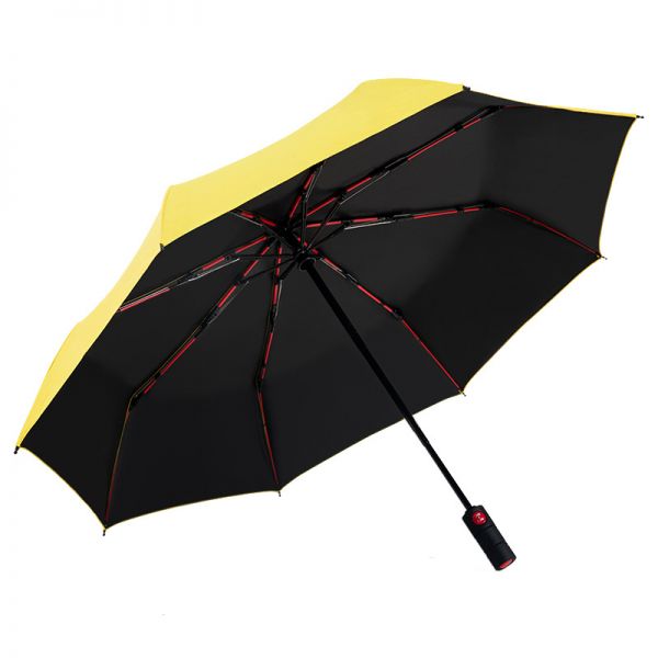 抗风暴红色骨架自动遮阳伞  全自动八骨雨伞 夏季礼品