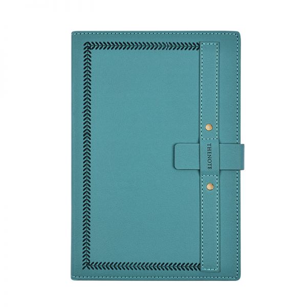A5/B5复古轻奢插扣磨砂笔记本 时尚创意平装本 公司活动礼品