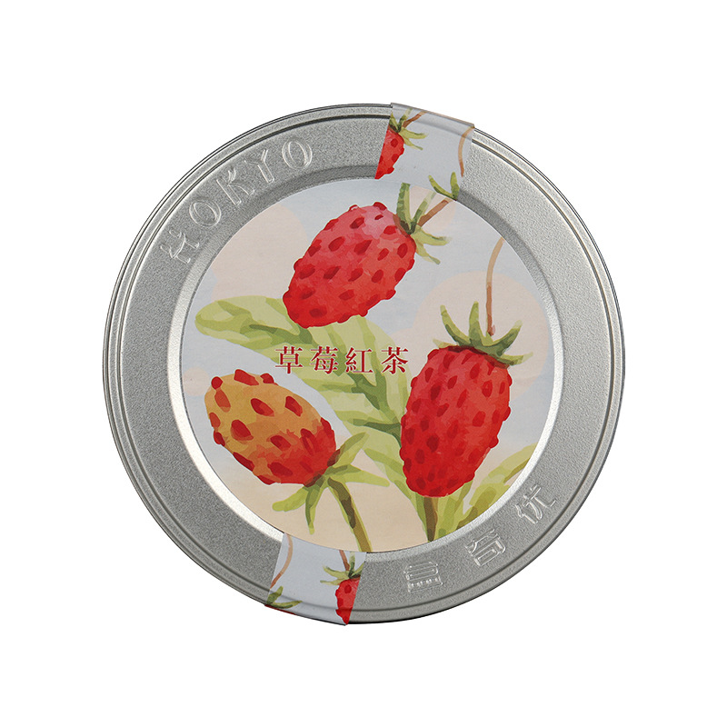 【草莓红茶】小清新马口铁盒装水果茶 便携冲泡茶30G/罐