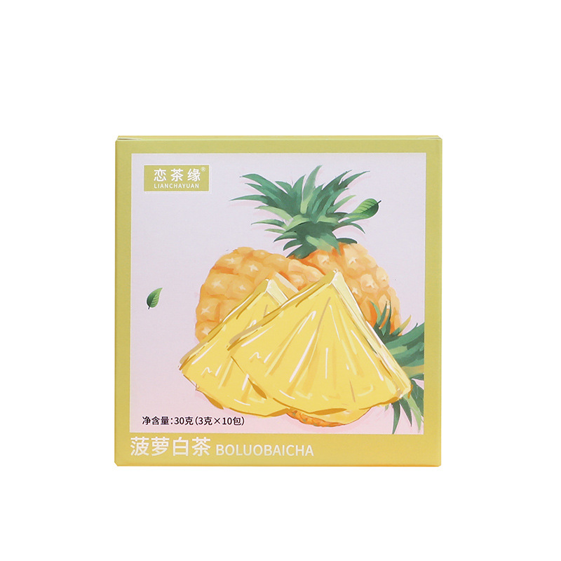 盒装菠萝白茶茶包3g*10包 三角茶包花果茶冷泡茶 花果茶礼品