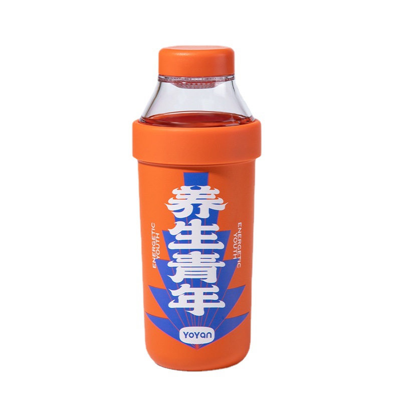 YOYAN有颜国潮茶水分离保温杯 不锈钢便携随行杯 员工创意礼品