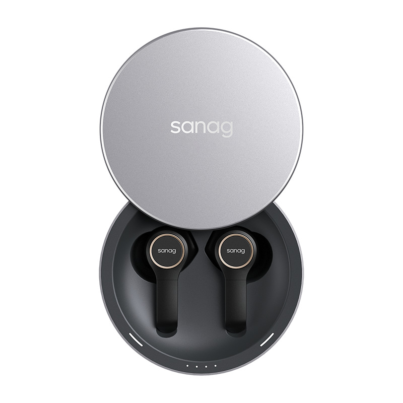 Sanag HIFI级音质蓝牙耳机 真无线CVC降噪带充电仓耳机 定制电子礼品