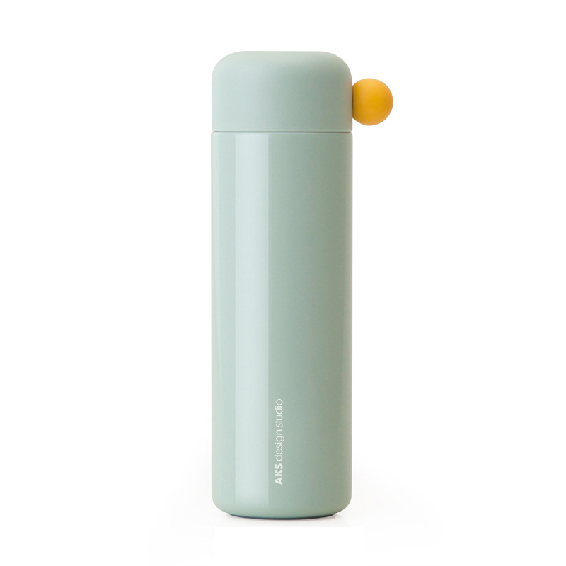 AKS ins简约便携保温杯350/450ml 可爱小巧带杯盖冷水杯 企业定制礼品