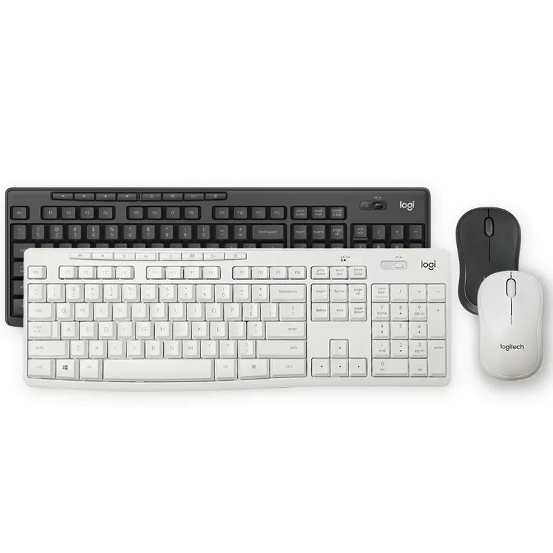 Logitech 罗技无线静音键鼠套装 便携超薄笔记本台式专用 商务办公礼品