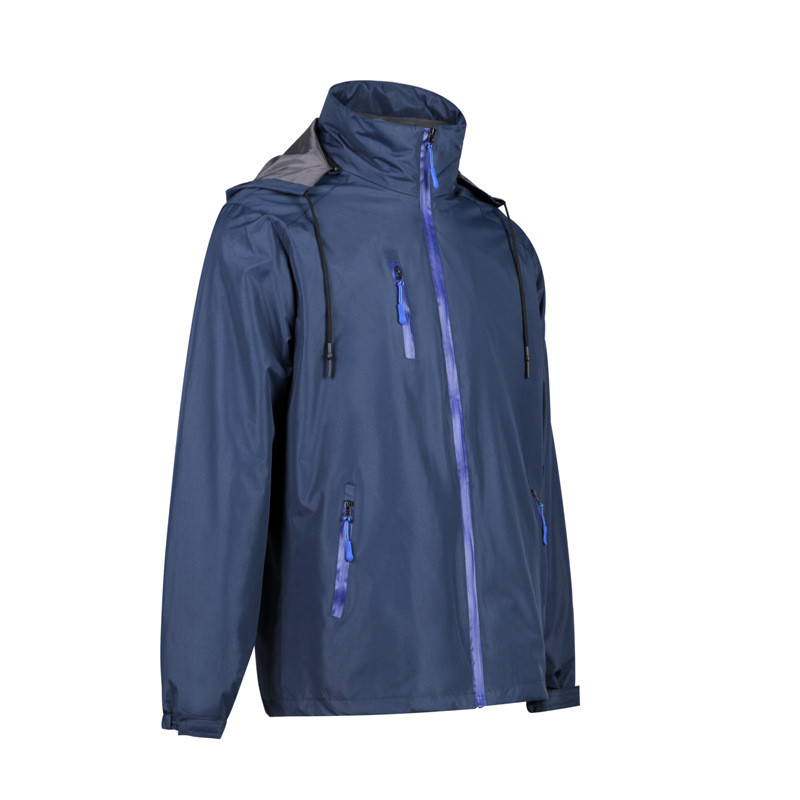 三合一纯色冲锋衣 纯色户外服可脱卸加绒加厚登山服 礼品定制