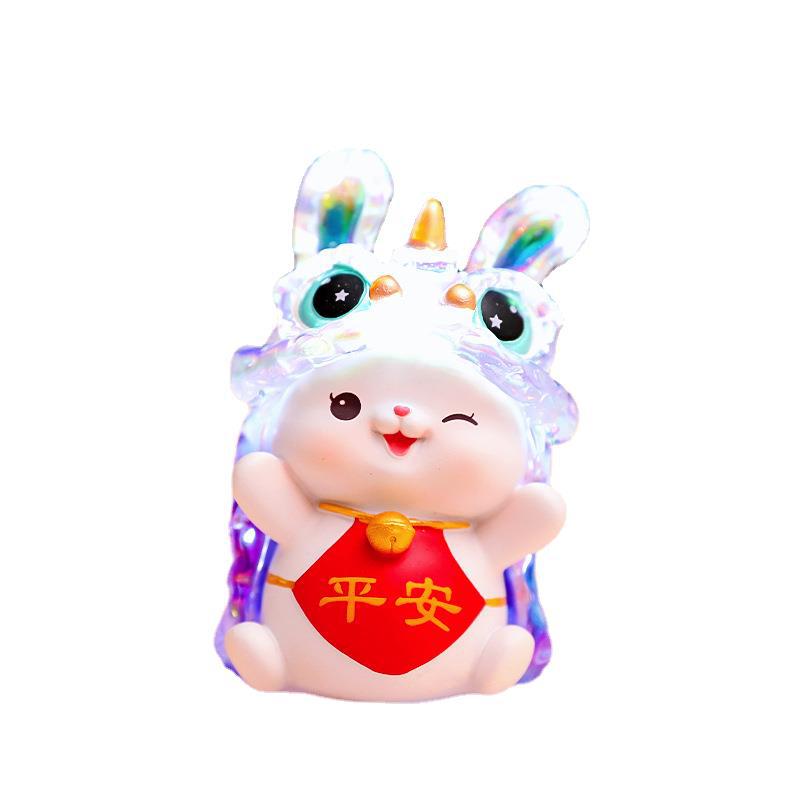 平安喜乐兔子小夜灯 如意兔宝卧室床头灯小摆件 创意小礼物