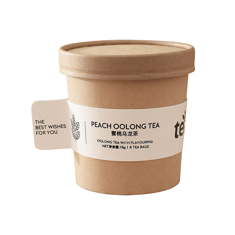 创意纸杯蜜桃乌龙茶3g*6 花茶伴手礼 活动小礼品