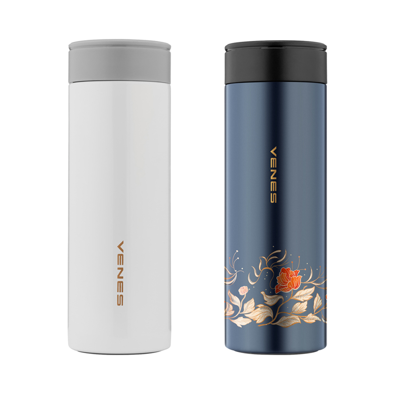 菲驰（VENES）花漫时光保温杯 350ml304保温杯 三八女神节礼品